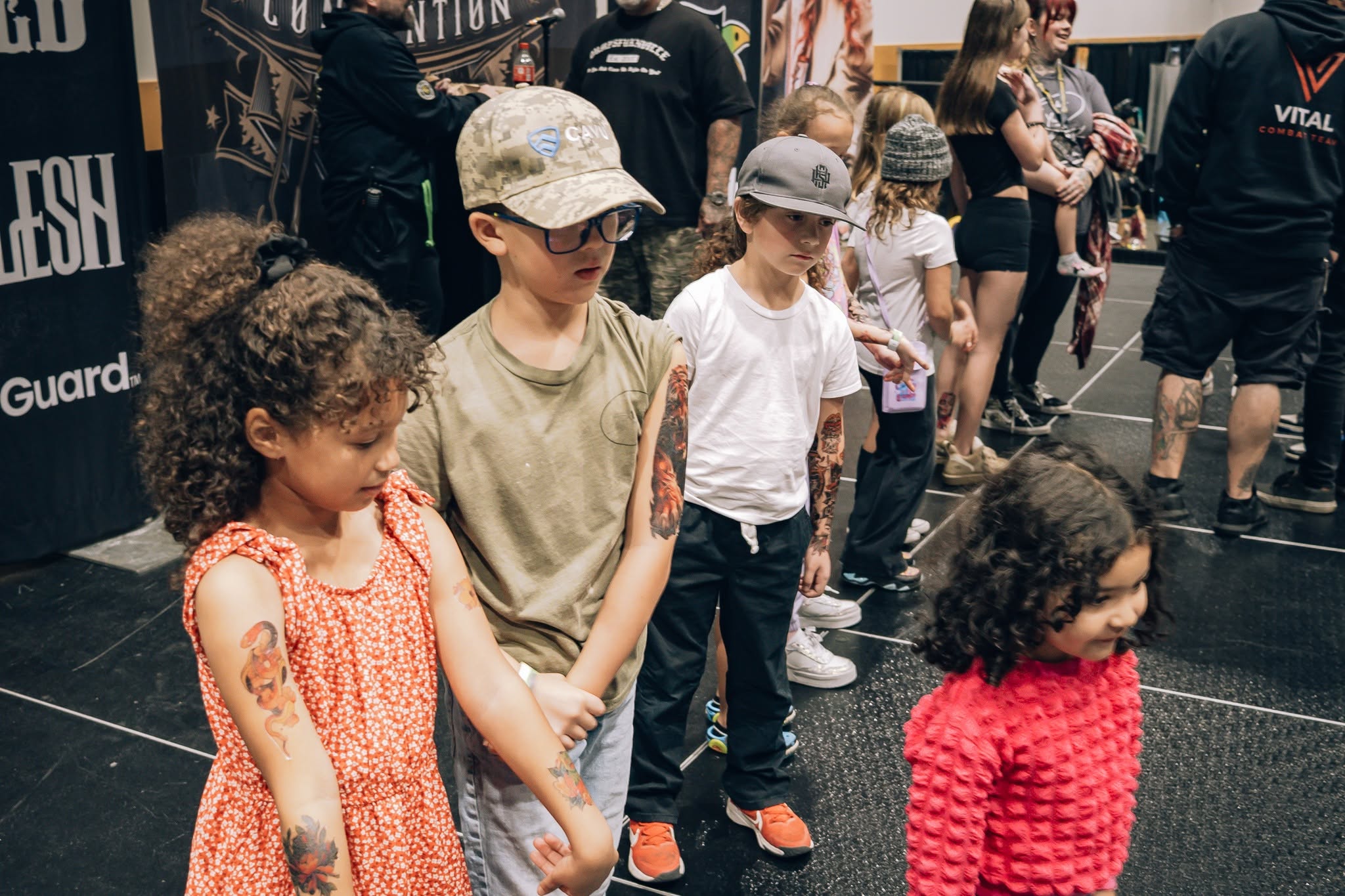 Kids tattoo contest (temporary tattoos) is always a hit